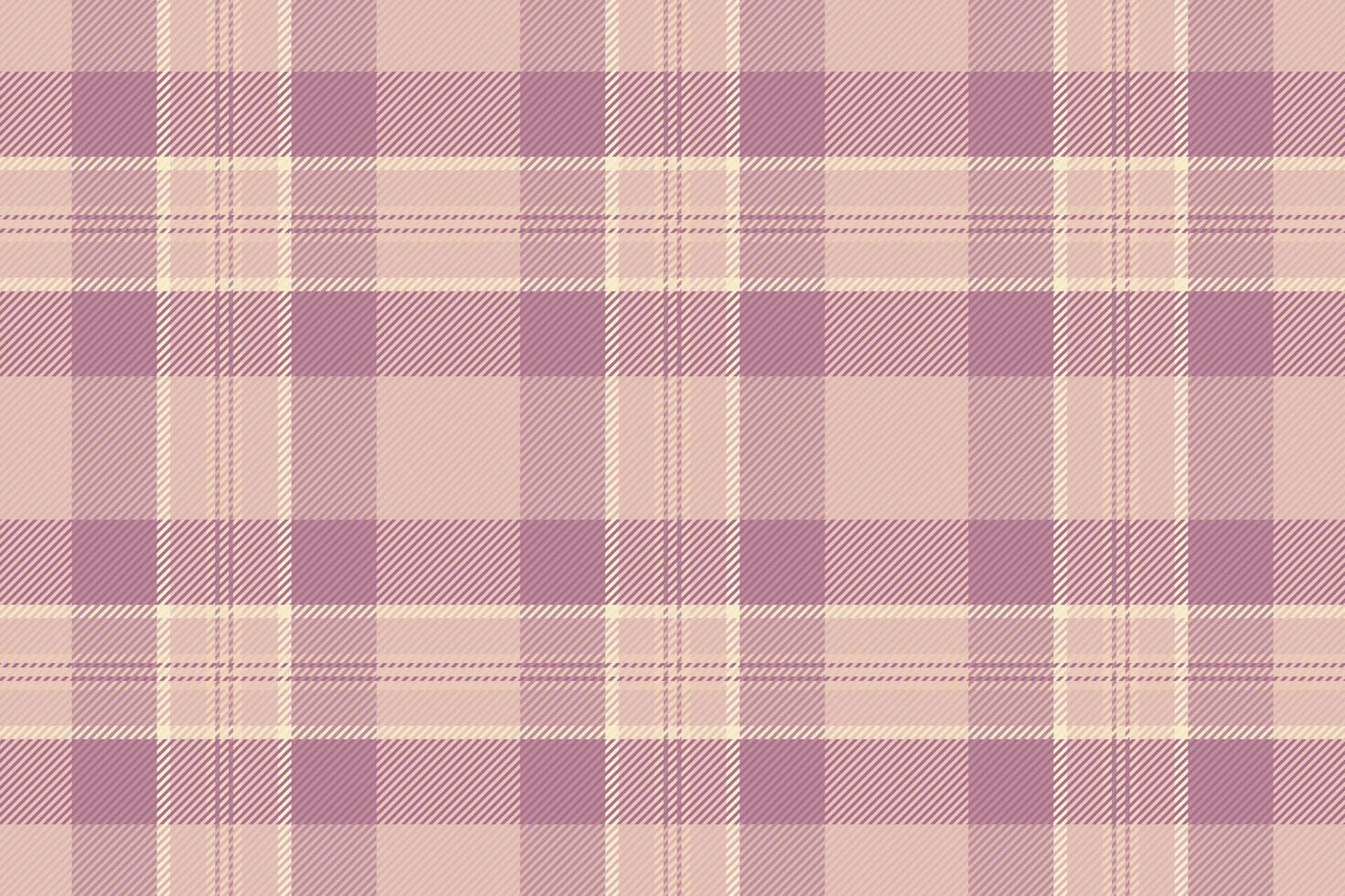 Elegant pastel pink and mauve plaid pattern. Perfect for textile designs, website backgrounds, or crafting projects. Subtle texture and soft color palette evoke feelings of calm and sophistication. vector