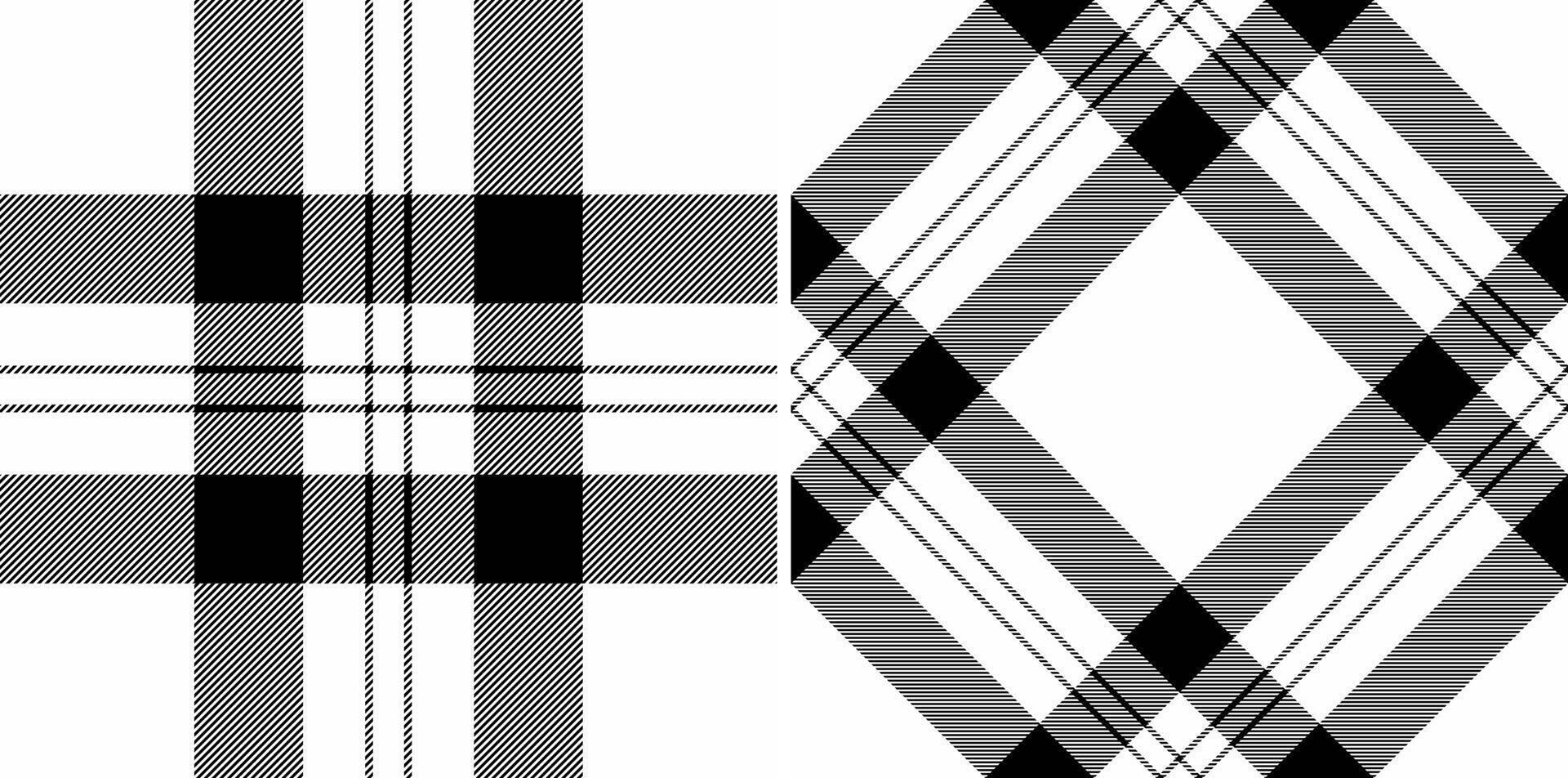 Seamless pattern textile of tartan plaid background with a texture check fabric. Set in monochrome colors. Uniform ideas for different professions. vector