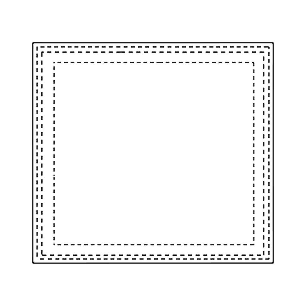 Decorative Square Frame Border Design. vector