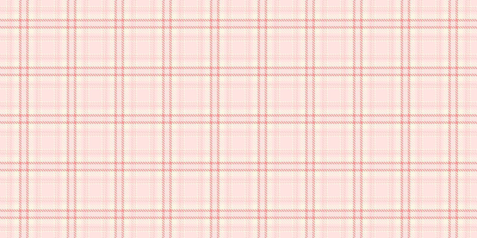 Soft pink plaid pattern. Perfect for backgrounds, textiles, or design elements needing a delicate, feminine touch. Versatile for both web and print projects. vector