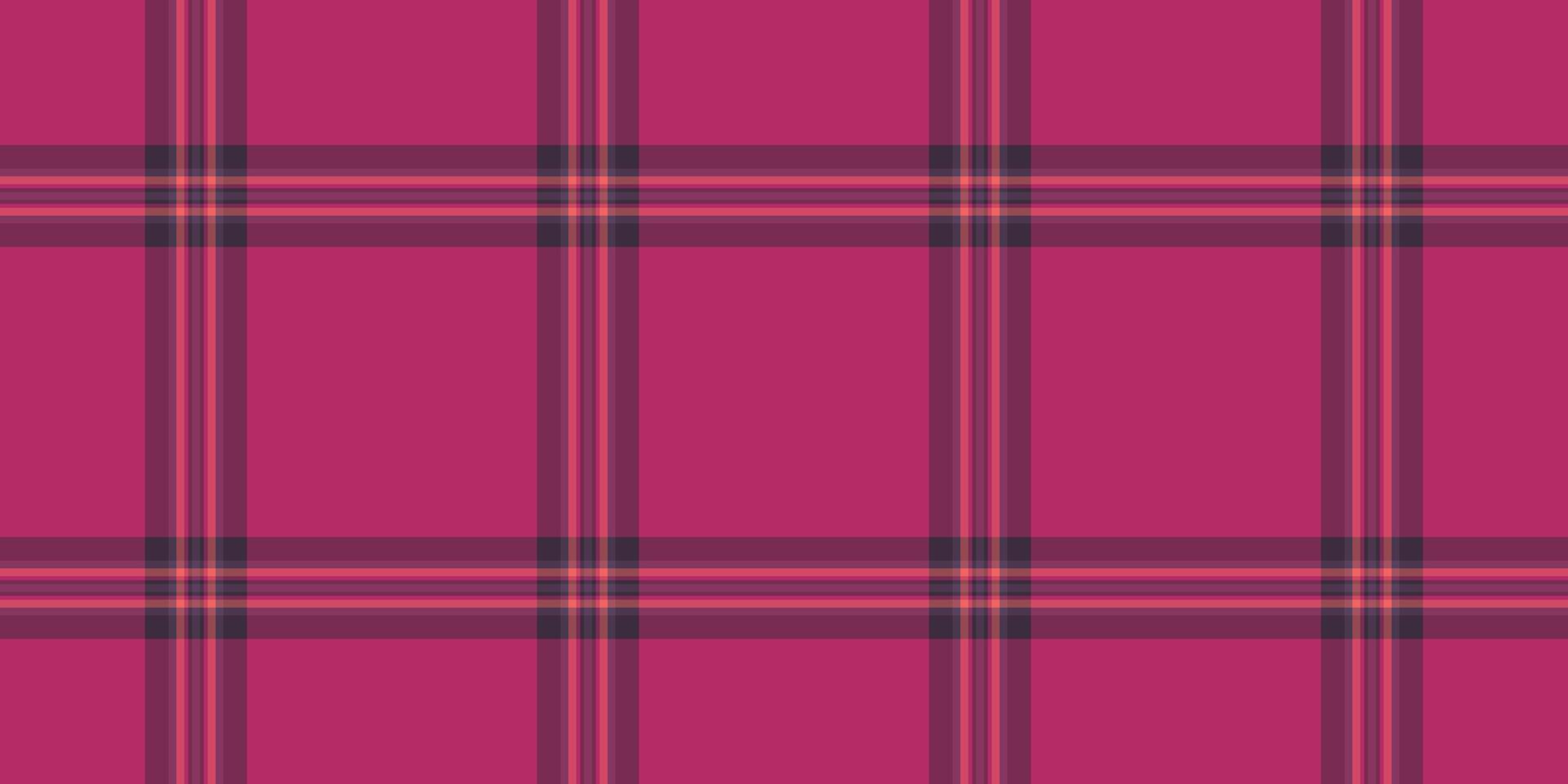 Elegant fuchsia plaid pattern. Ideal for backgrounds, textiles, crafts, or seasonal designs. Adds a touch of classic style and visual interest to any project. vector