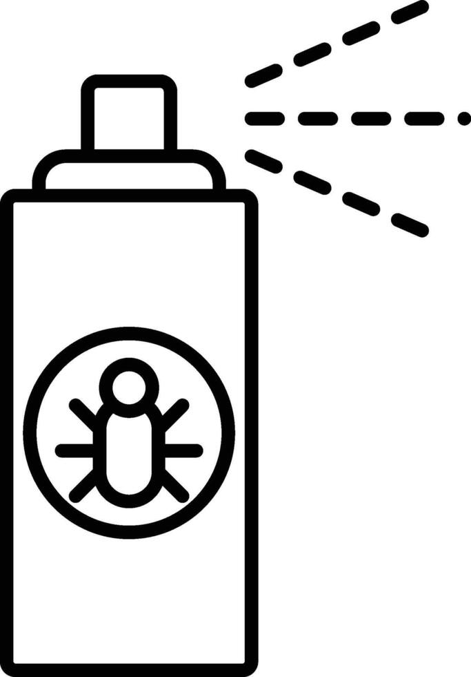 insecticide, spray, pets icon. Simple thin line, outline of Petshop icons for UI and UX, website on white background vector