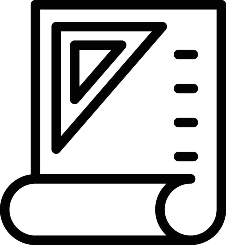 architecture icon. Simple thin line, outline of Project Management icons for UI and UX, website vector