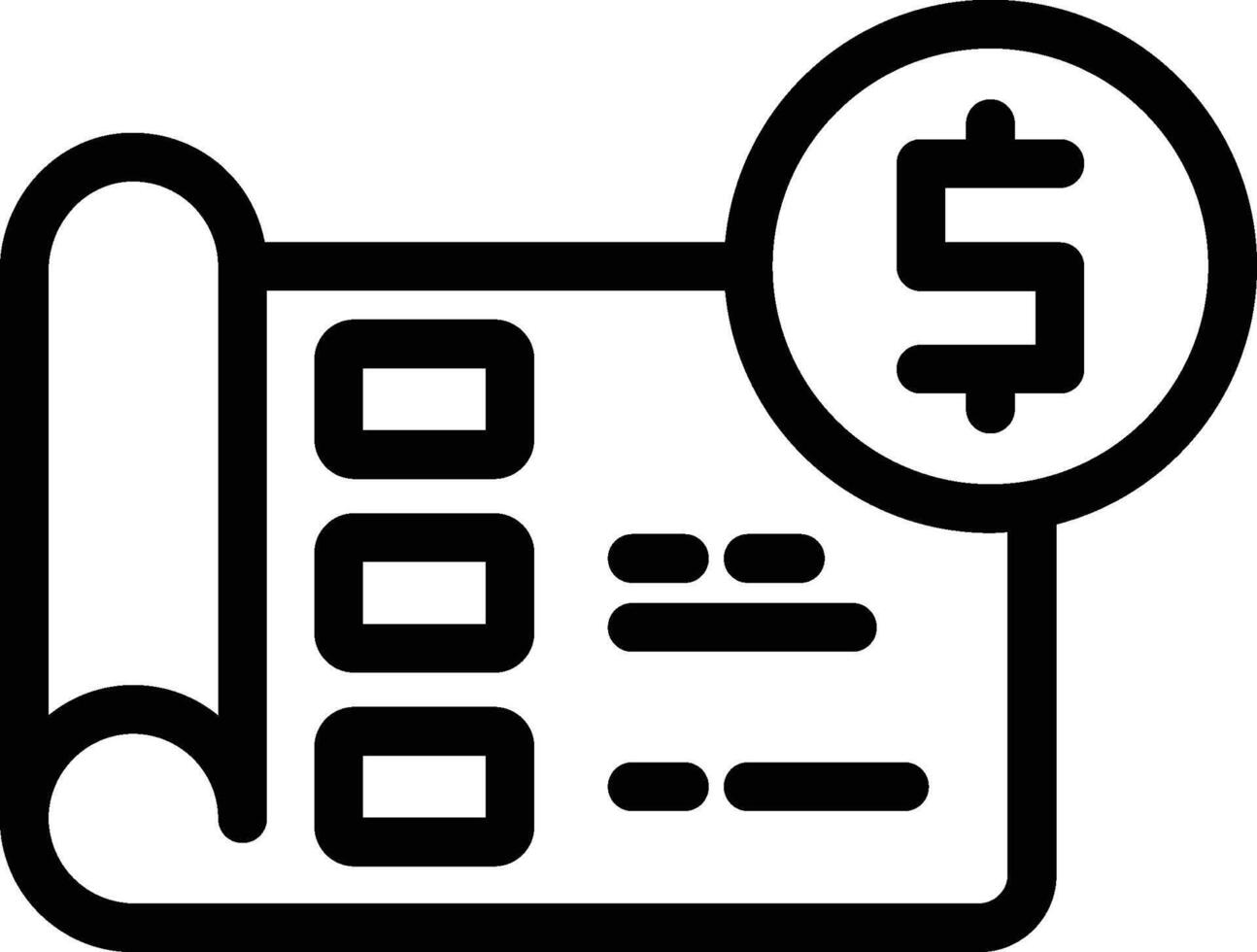 architecture, dollar, finance icon. Simple thin line, outline of Project Management icons for UI and UX, website or mobile application on white background vector