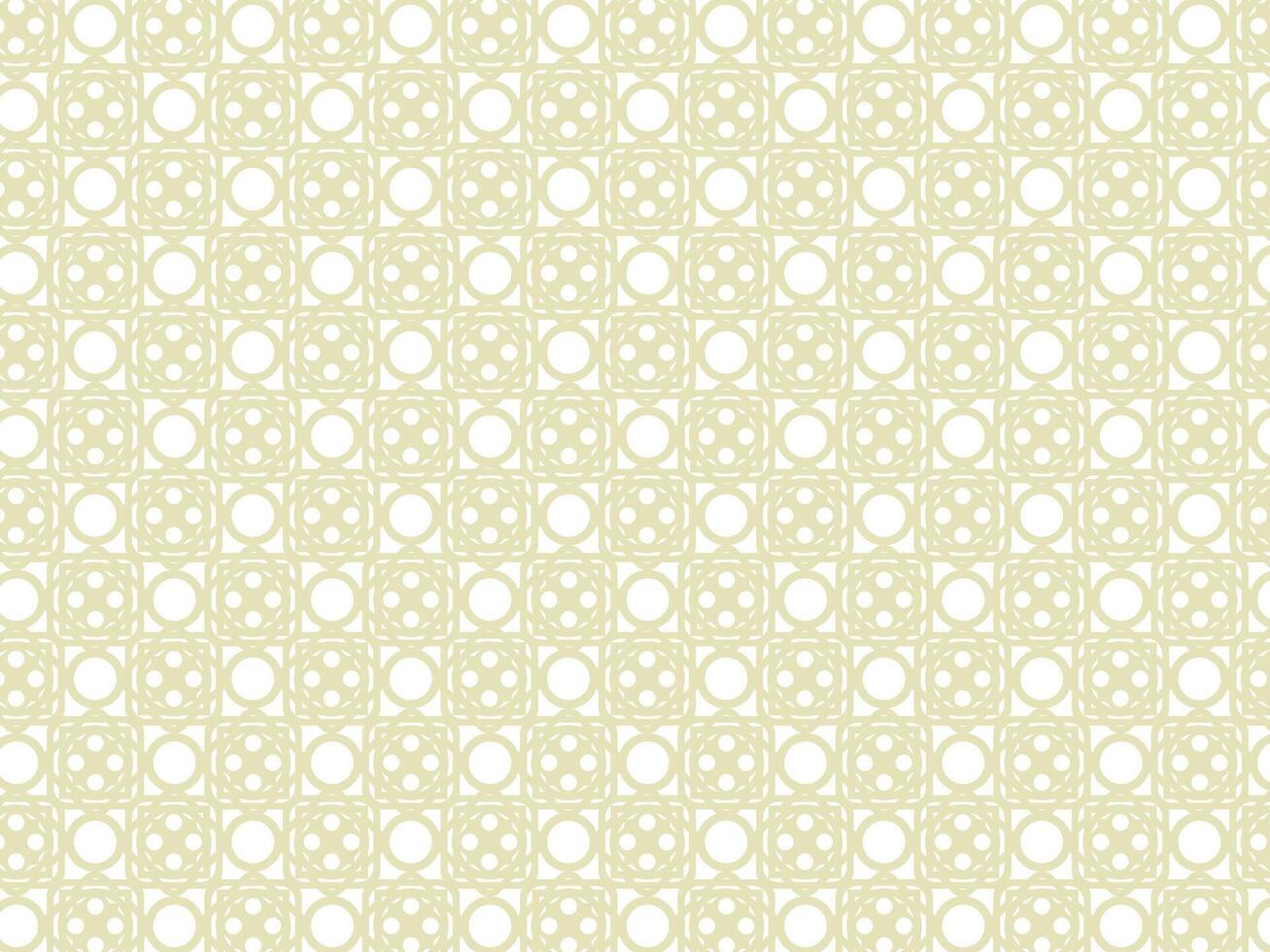 Seamless Geometric Pattern with Repeating Circle and Square Motifs in a Light, Elegant Hue vector