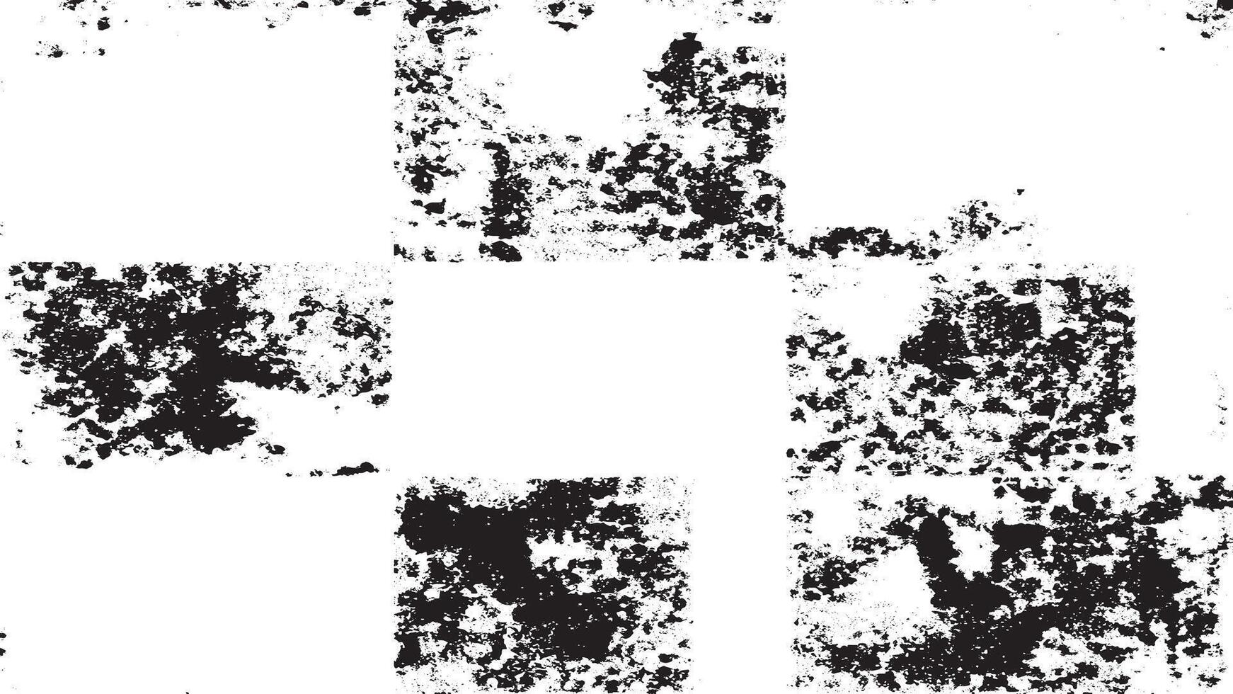 High contrast black and white grunge square texture background featuring distressed rough surface patterns ideal for posters, overlays, graphic design, and abstract artwork vector