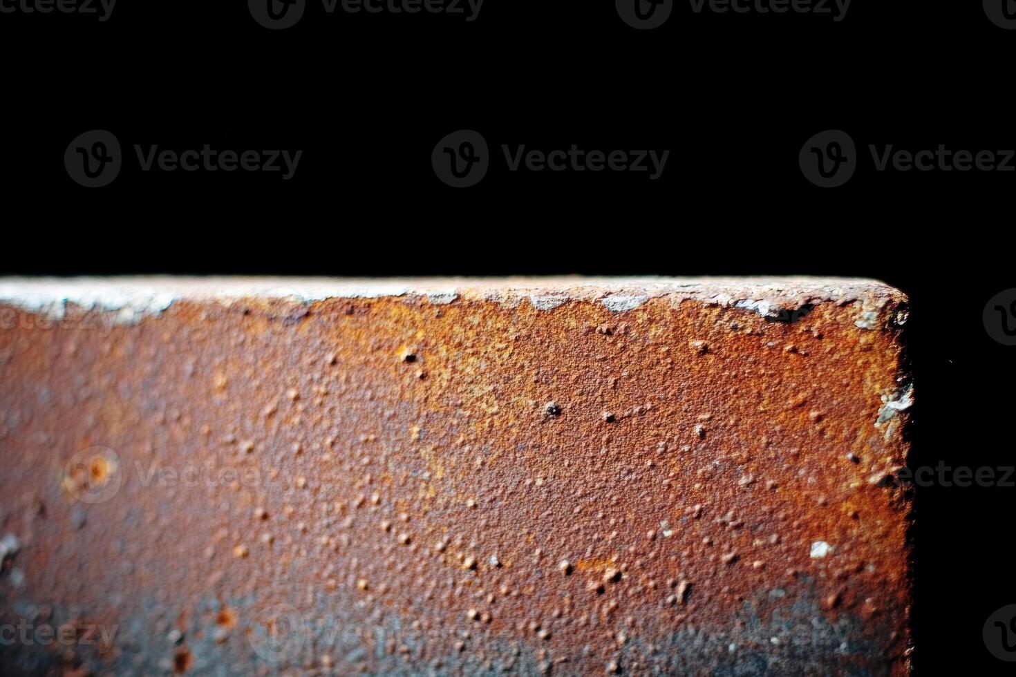 Rusty metal surface showing texture and color variations in close-up shot photo