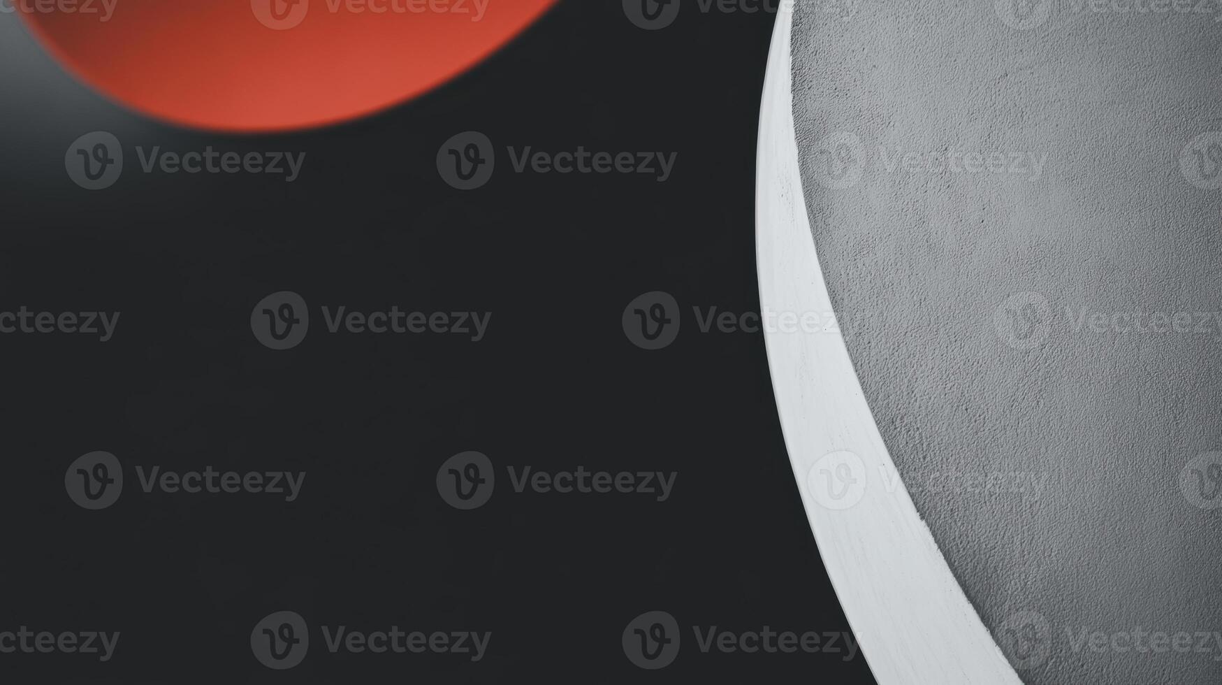 Abstract geometric shapes in contrasting colors create visual intrigue photo