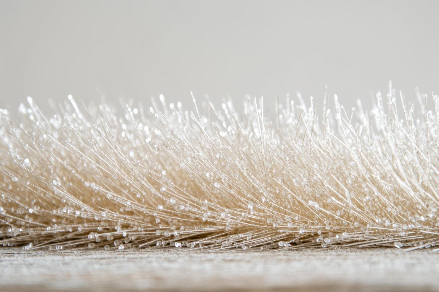 Close-up of delicate fibers creating a soft and textured surface photo