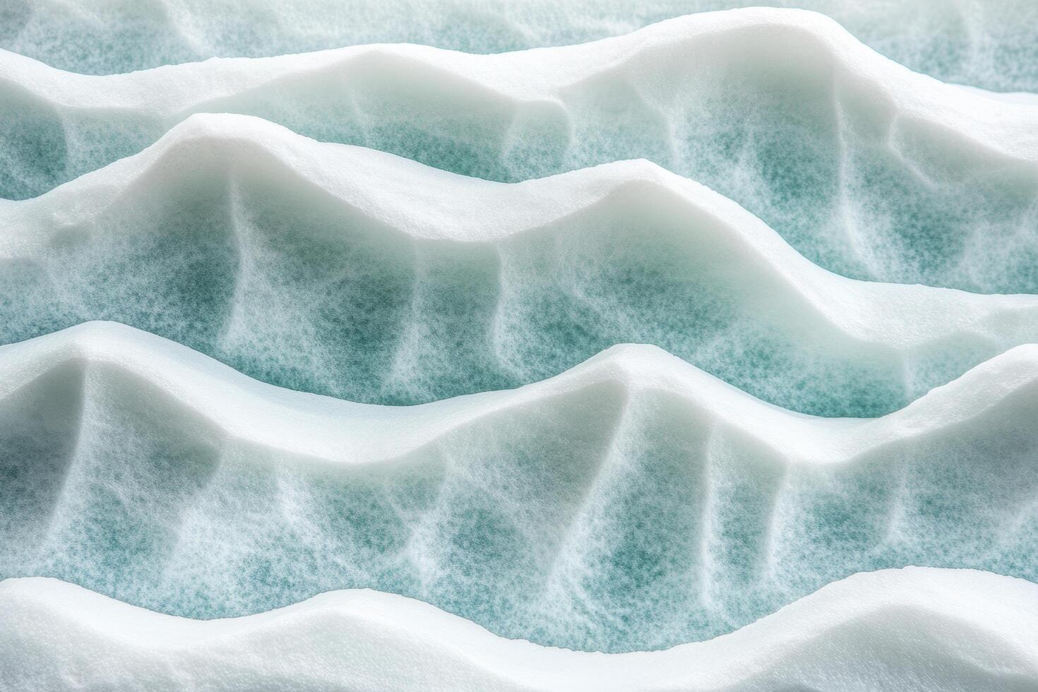 Waves of foam create an abstract pattern resembling ocean scenery photo