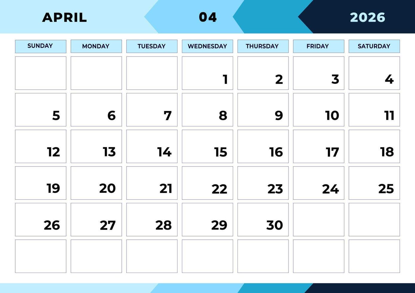 April 2026 planner monthly design Calendar 2026 Week Starts Sunday April 2026 planner monthly design Calendar 2026 Week Starts Sunday