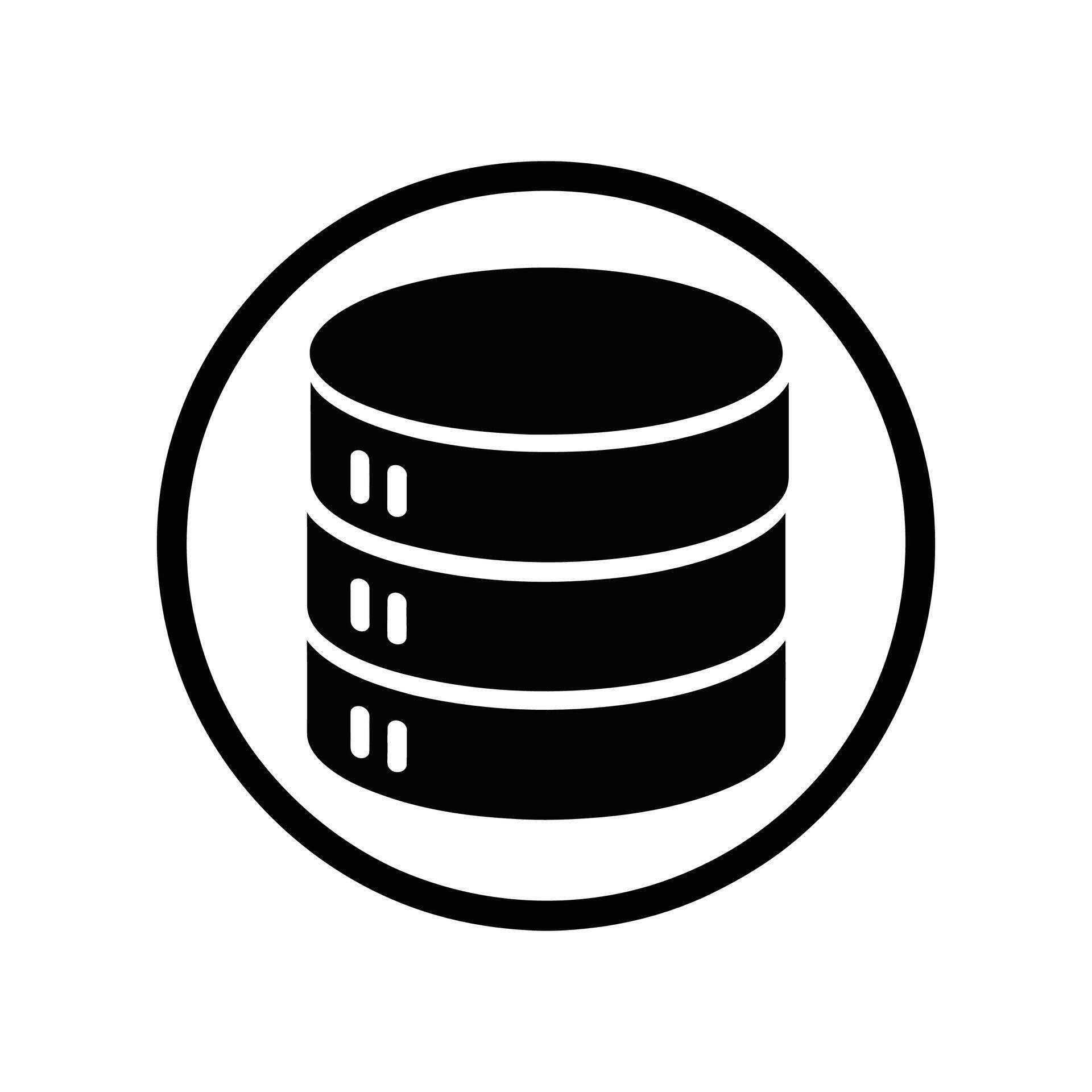Flat Database Server Icon. 70450040 Vector Art at Vecteezy