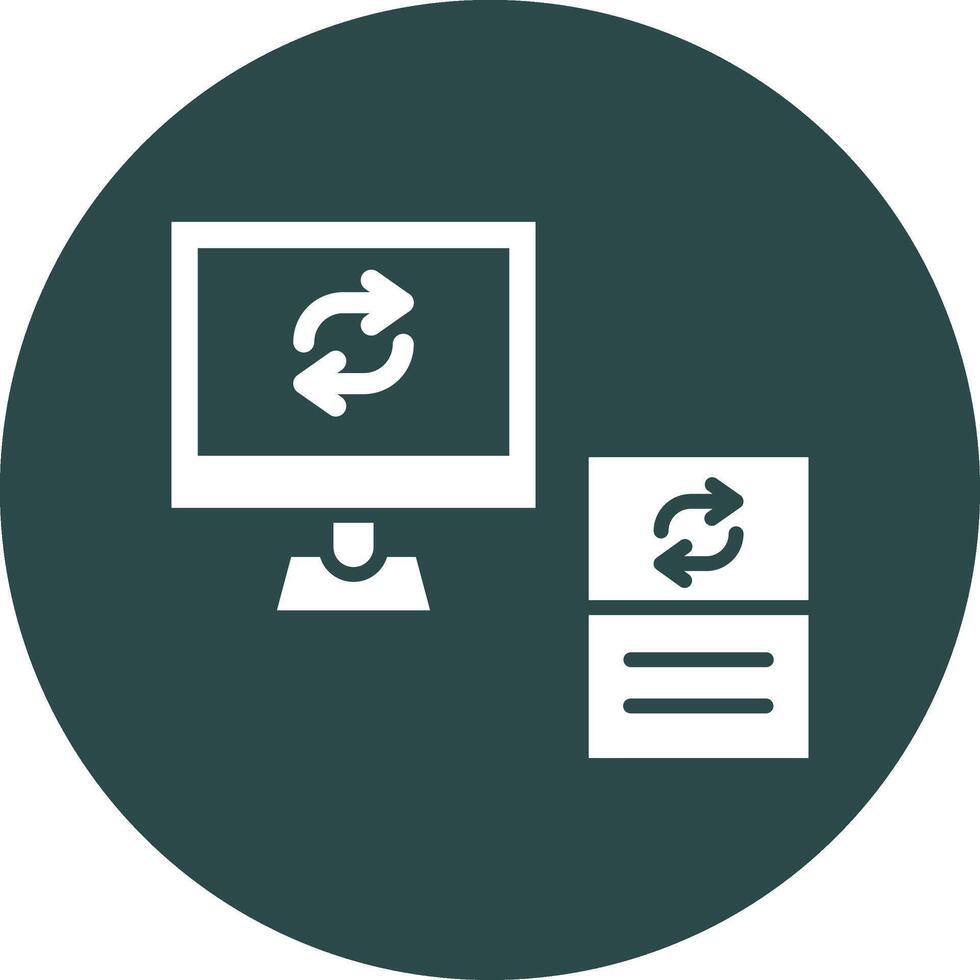 Data Synchronization Modern Technology Based Object vector