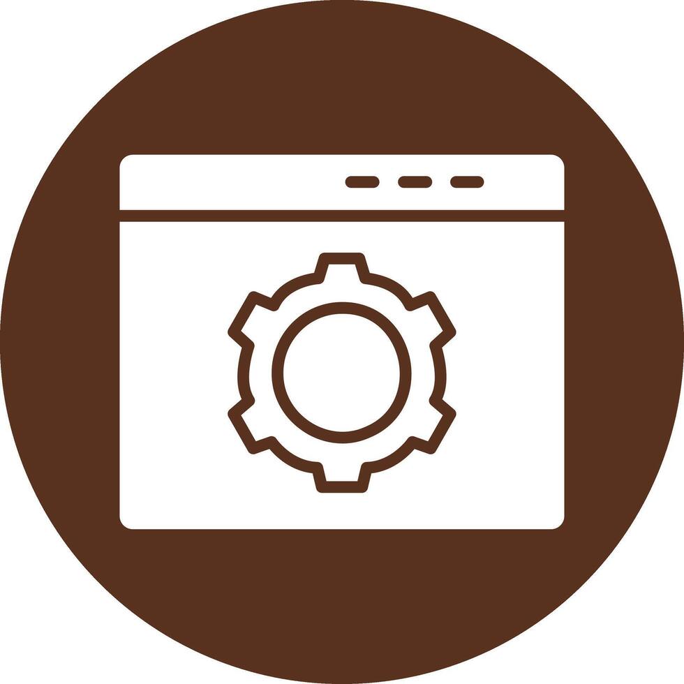 Setting Geometric Mobile App Mark vector