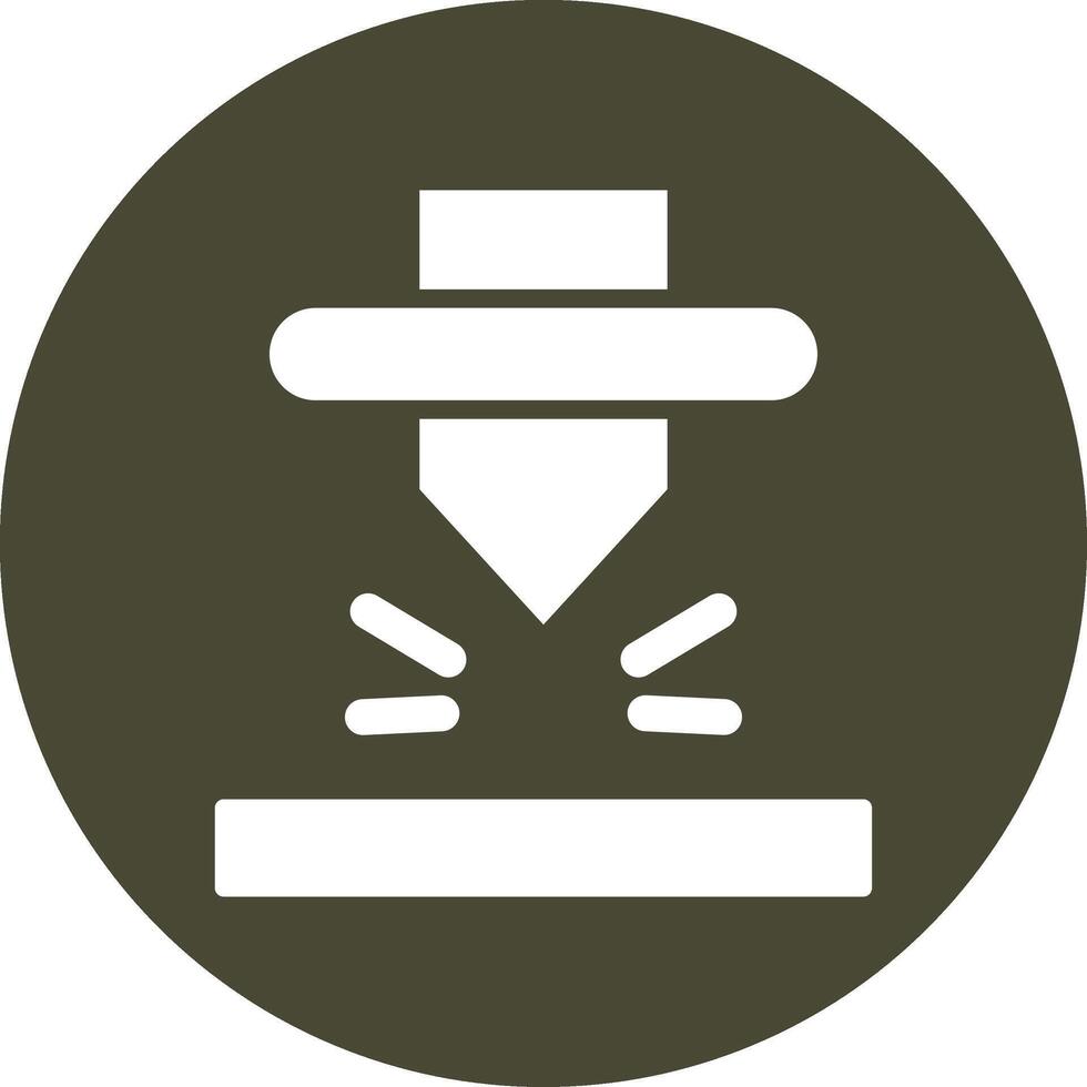 Selective Laser Melting Minimal Art Style Object vector