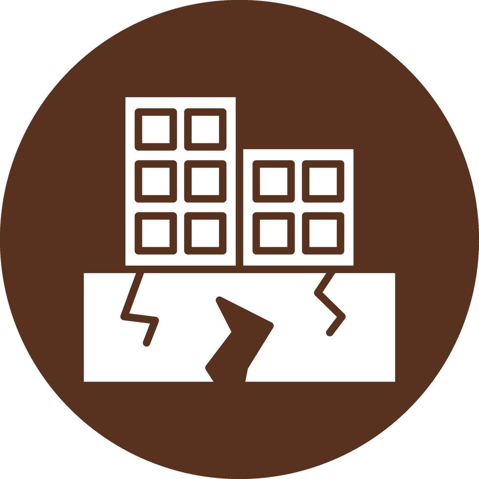 Earthquake Buildig Sharp Edge Style Visual vector