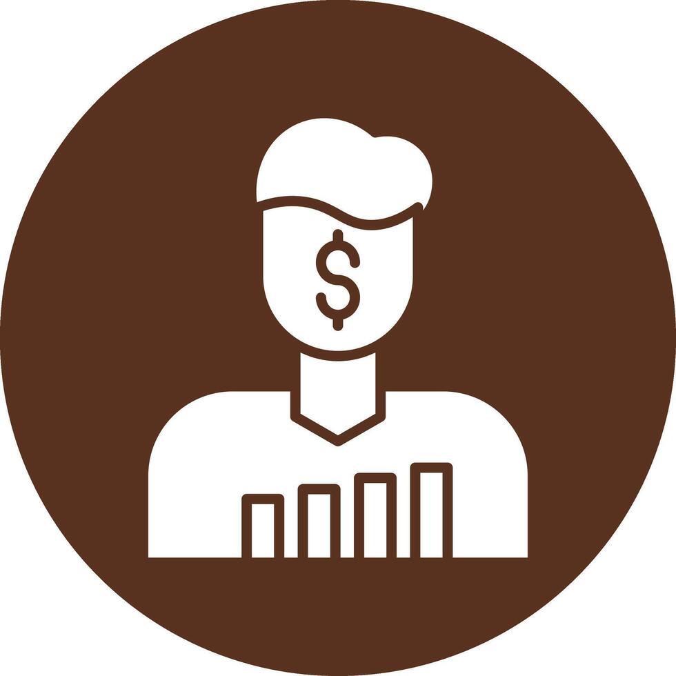 Trader Cool Tone Graphic Form vector