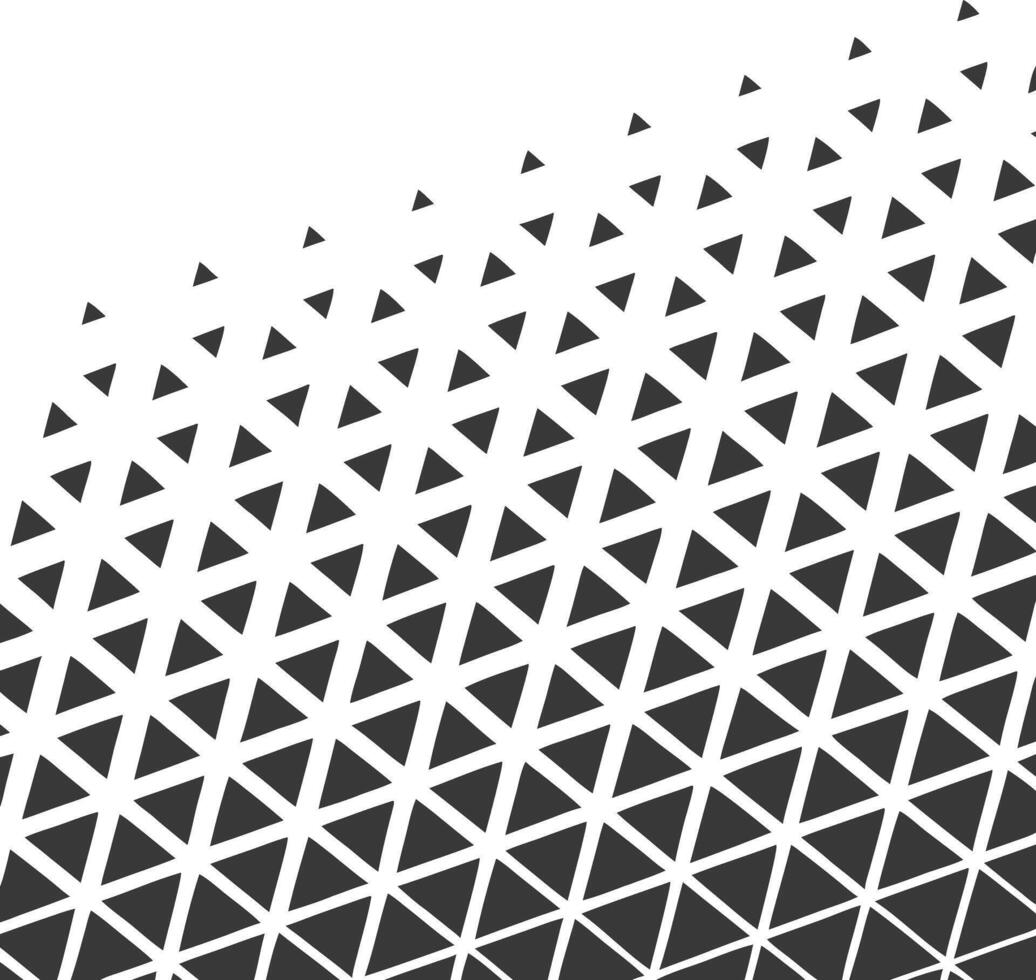 Black Triangle Pattern Fading to White abstract background vector
