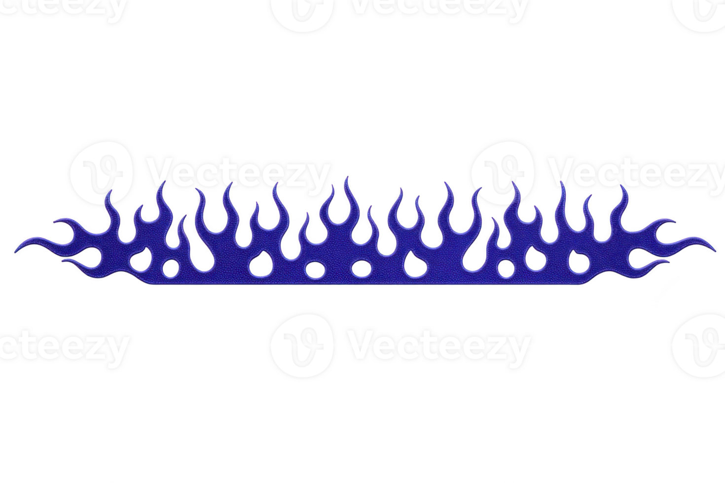 Vibrant blue flame border design with dynamic and edgy appearance, perfect for adding bold accent to creative projects. flames are stylized, creating sense of movement and energy png