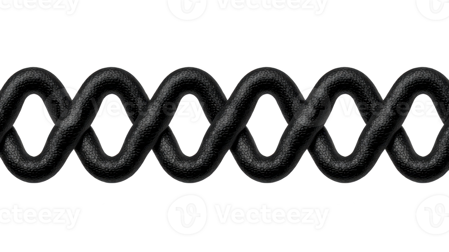 Decorative wavy line design featuring series of interconnected loops, creating rhythmic pattern. This versatile element can be used in various graphic design projects png