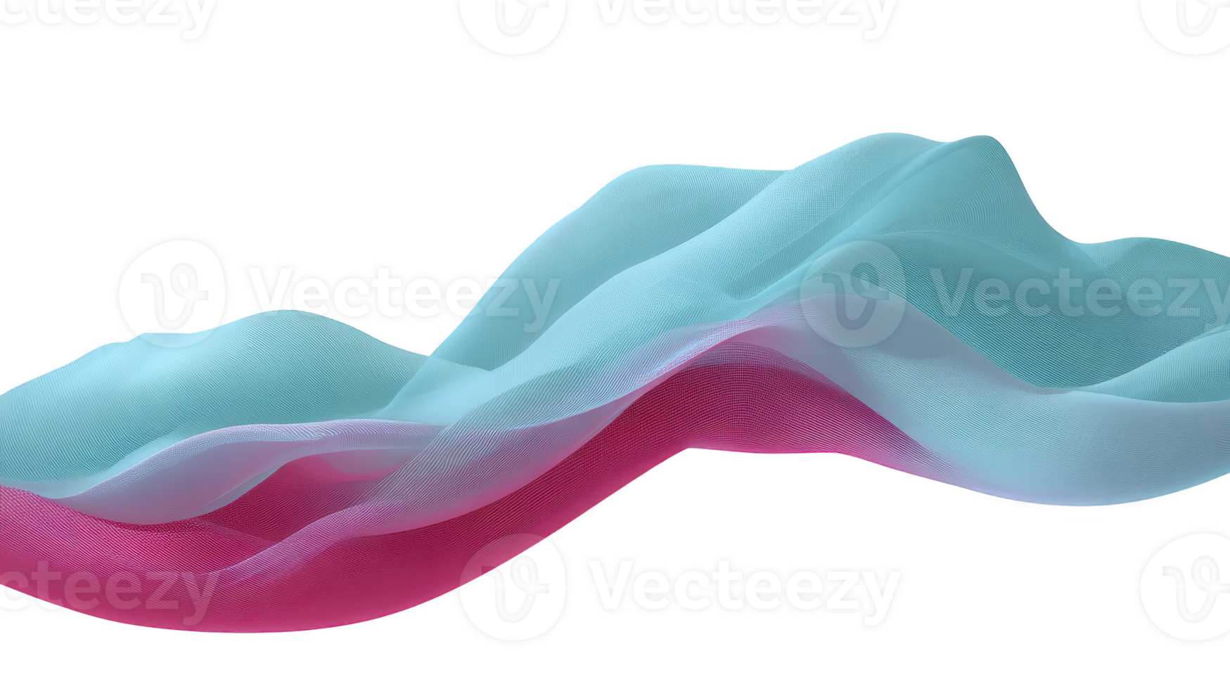 Soft, flowing fabric in shades of blue and pink creates gentle wave effect, evoking sense of calm and tranquility. translucent layers blend harmoniously, adding depth and elegance png