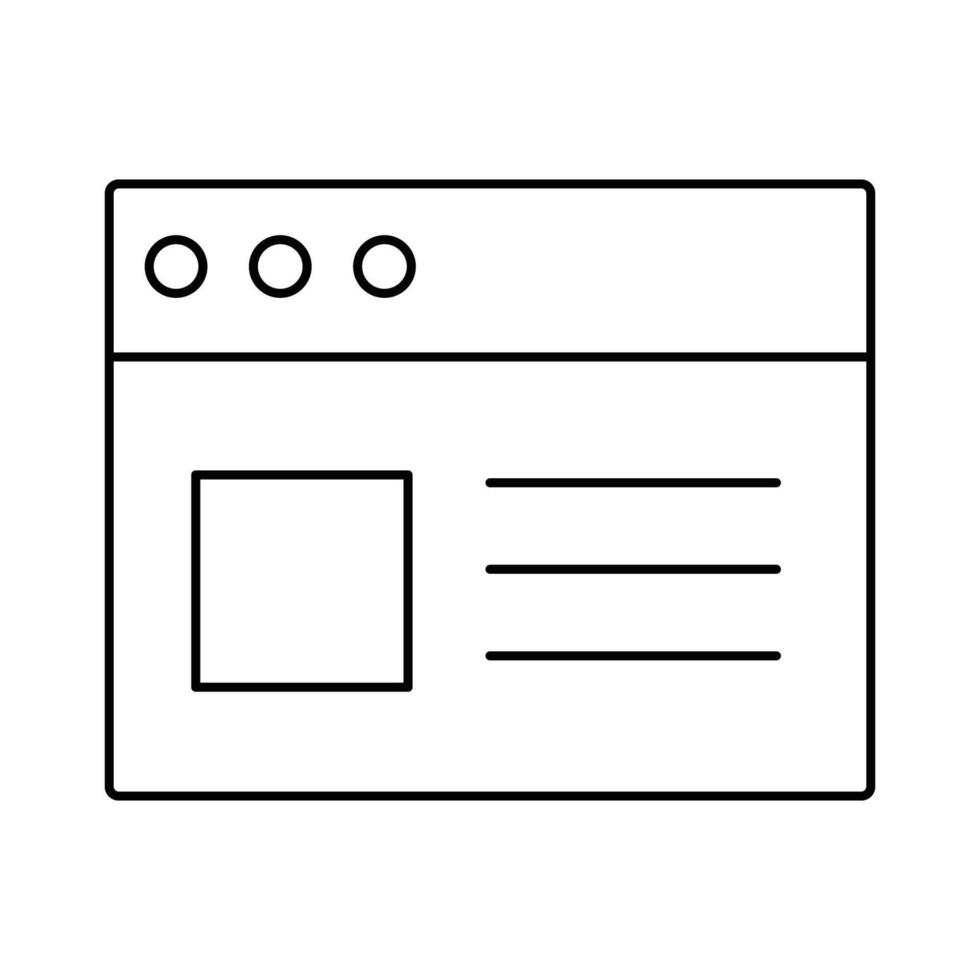 Web Browser Window Interface Design vector