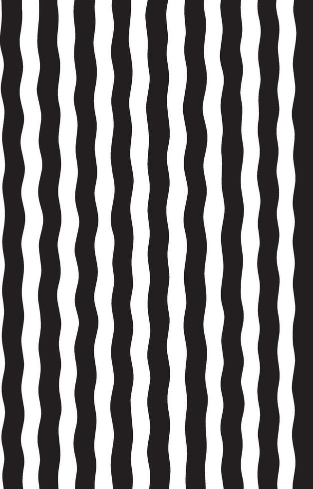 Abstract black and white vertical stripes with textured ripples creating a dynamic visual pattern vector
