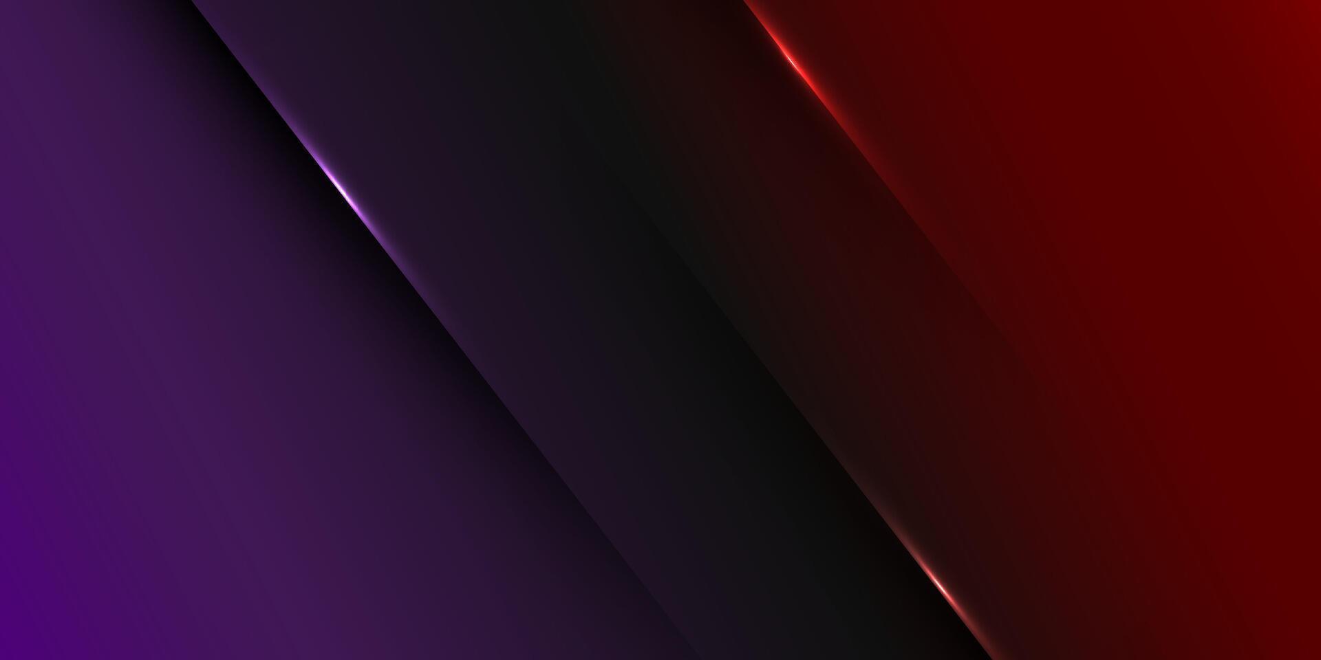 Abstract futuristic gradient dark color red and purple background. Papercut 3D design pattern realistic texture design. vector