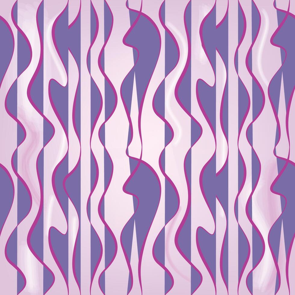 Seamless pattern with wavy lines. Repeating decorative texture. Wave background. linear graphic. vector