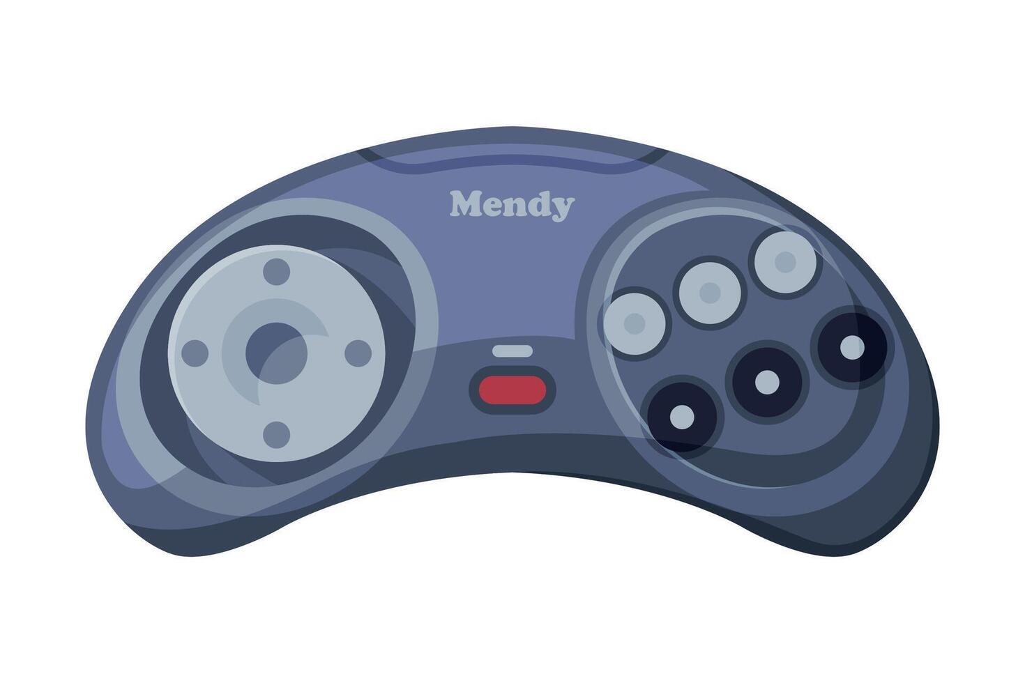 Game Console Controller, Modern Game Joystick Device Cartoon Illustration vector