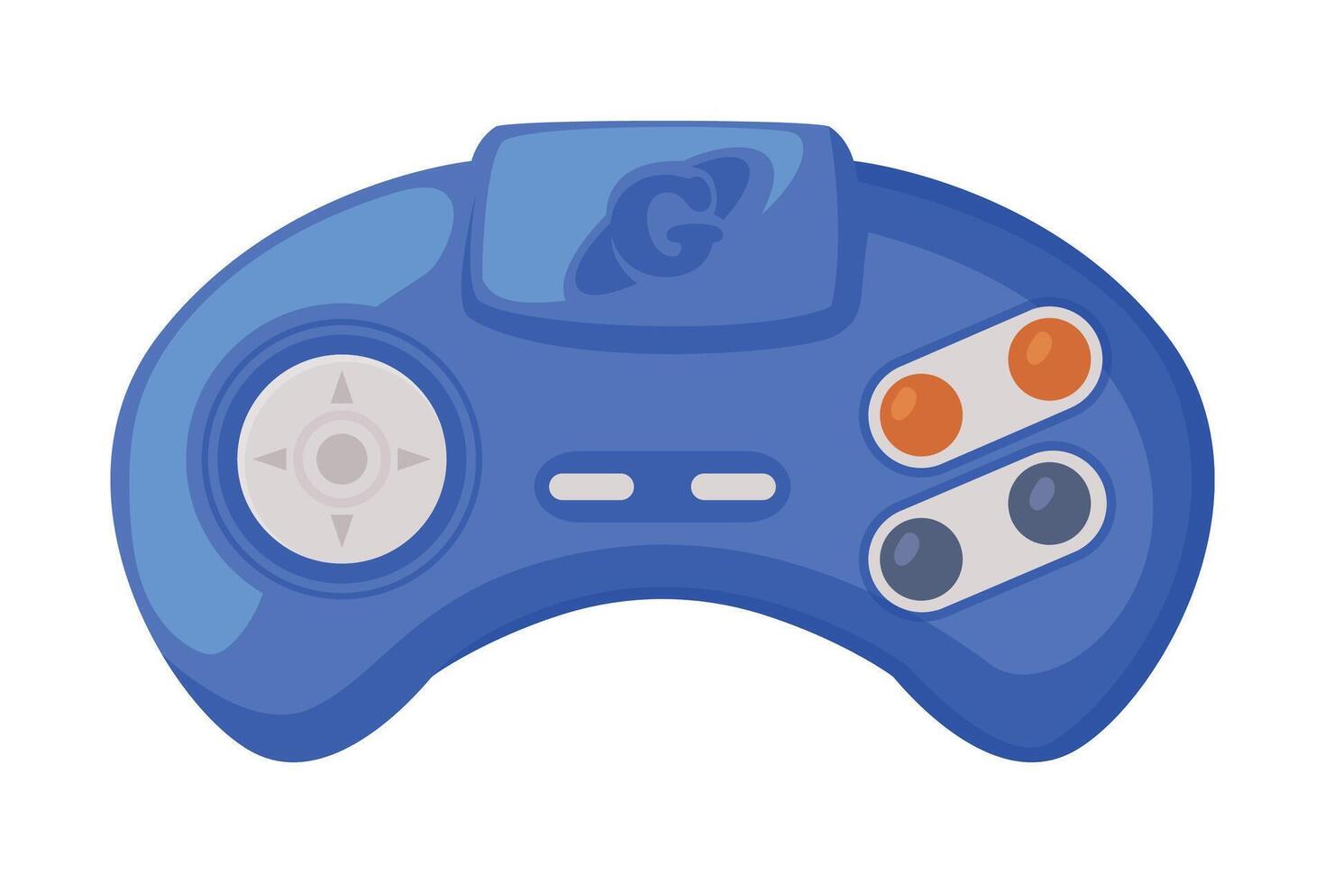 Game Controller, Joystick of Modern Game Console Cartoon Illustration vector