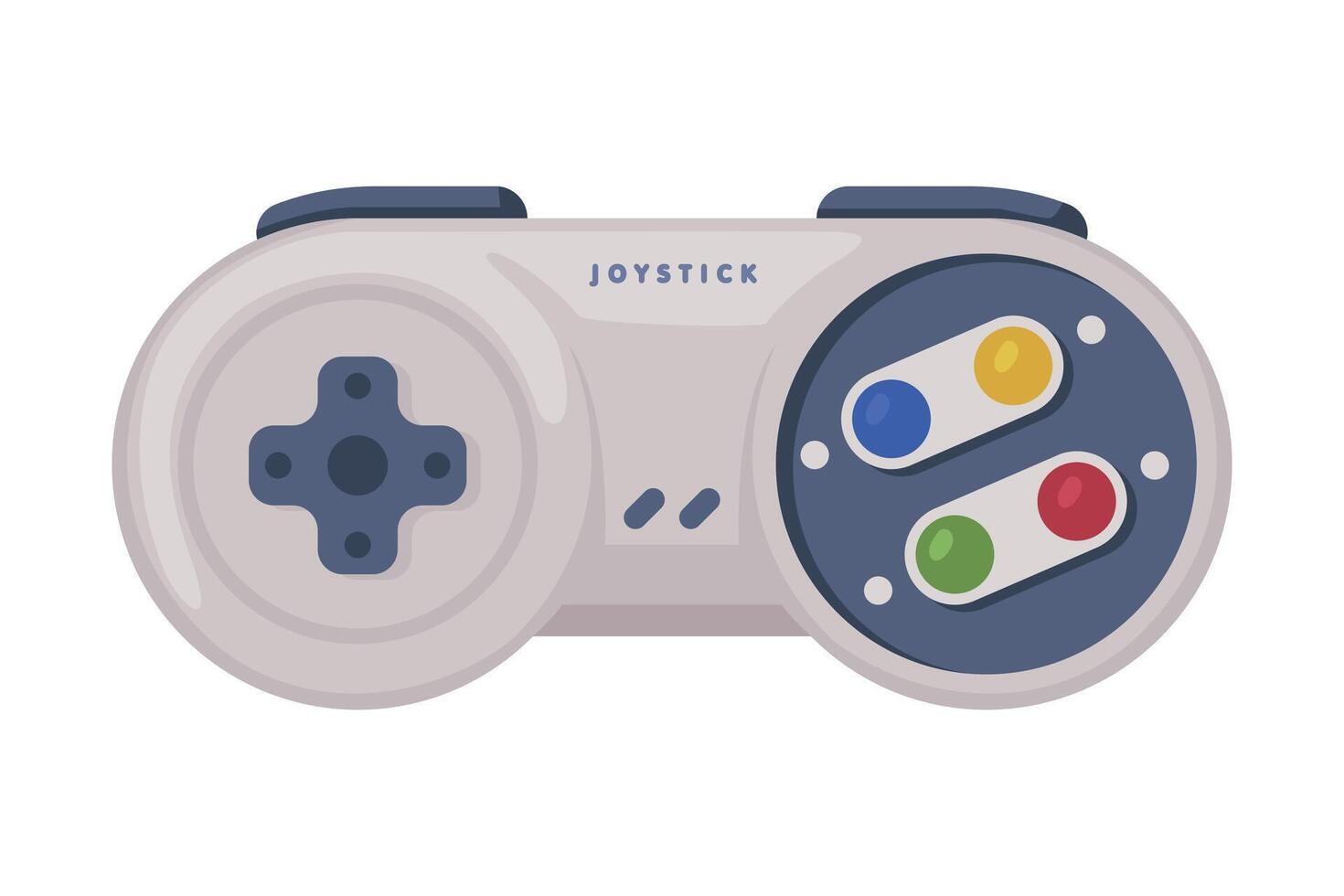 Modern Game Console Controller, Game Players Accessory Device Cartoon Illustration vector