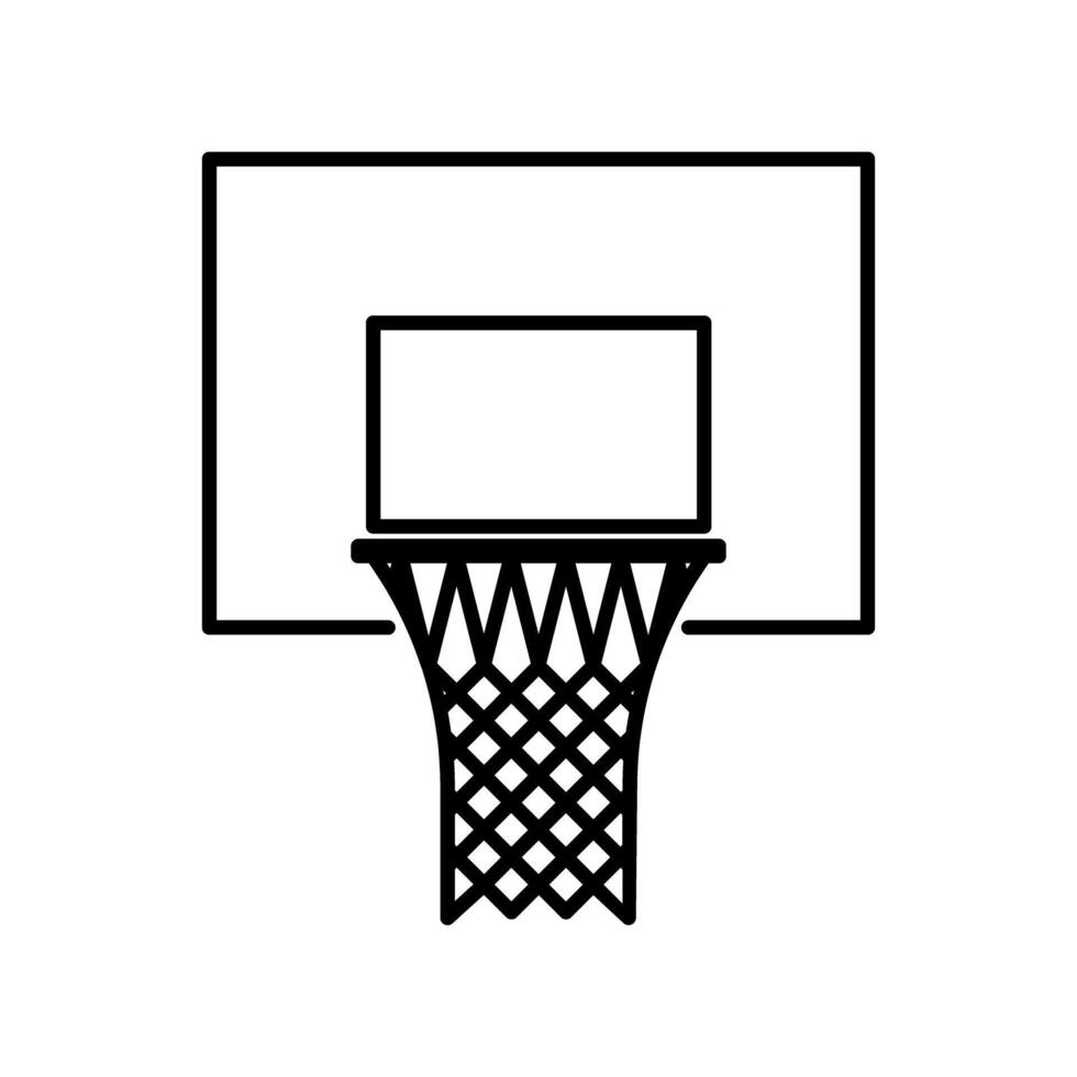 Net icon. Simple line, outline illustration elements of basketball for ui and ux, website or mobile application vector