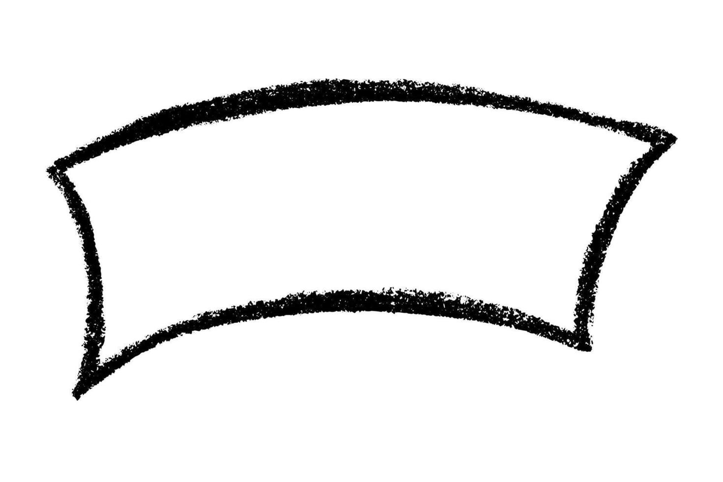 Hand drawn speech bubble Blank empty message box Textbox frame for banners, price tags, stickers, design dream idea vector