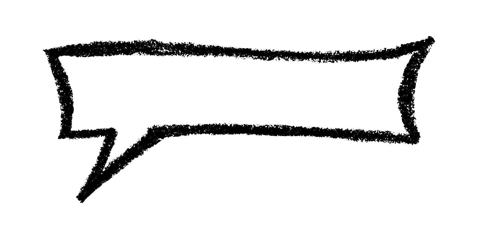 dream chatting Hand drawn speech bubble Blank empty message box Textbox frame for banners, price tags, stickers, design vector