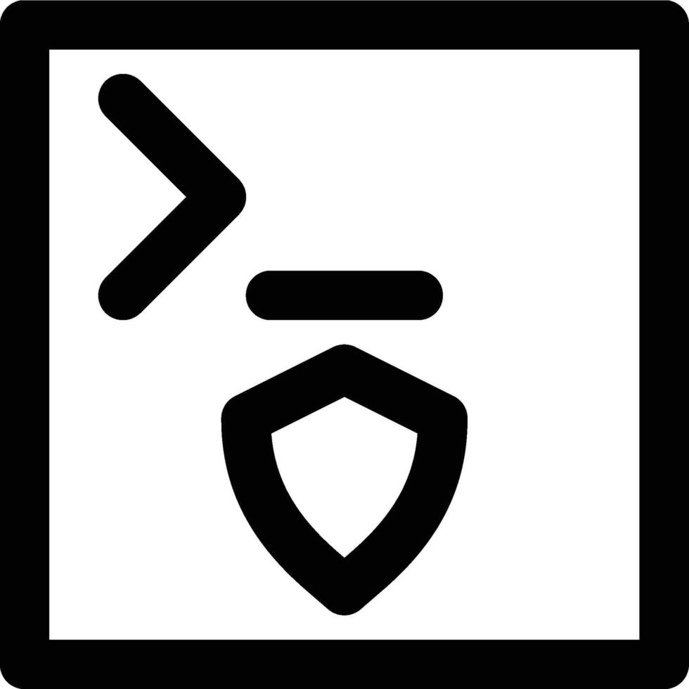 Secure Shell, SSH, Secure Socket Outline Icon vector