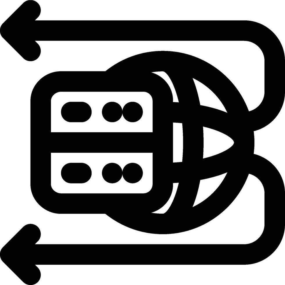 Reverse Proxy, Reverse, Proxy Outline Icon vector