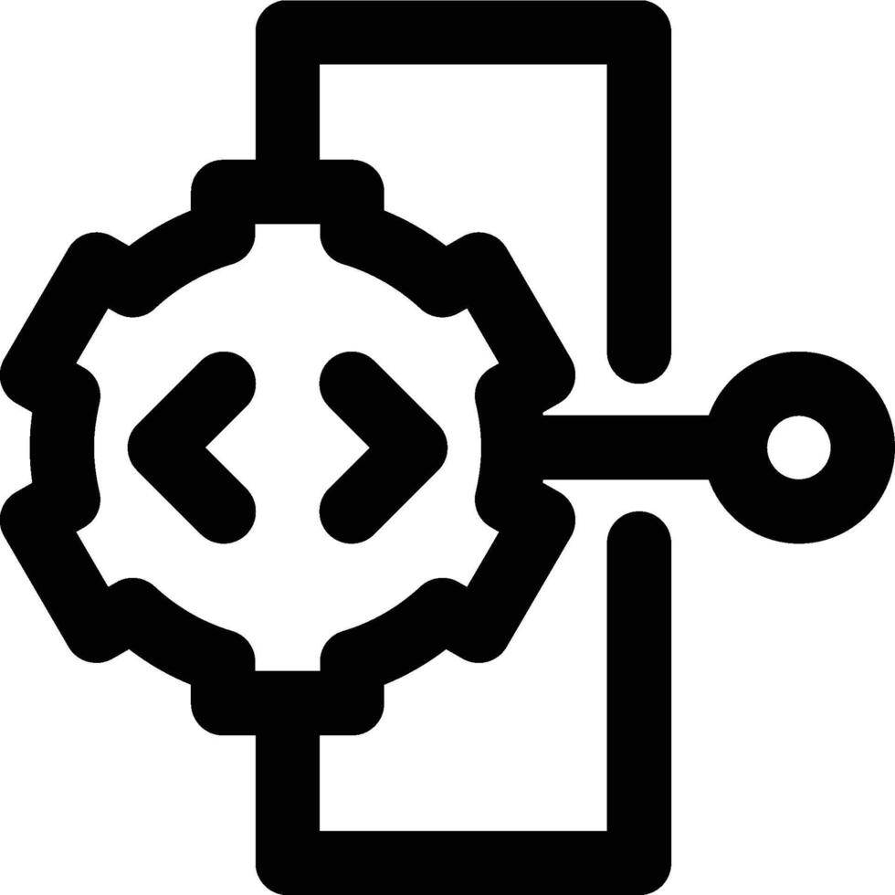 Logic Gate, Logic, Gateway Outline Icon vector