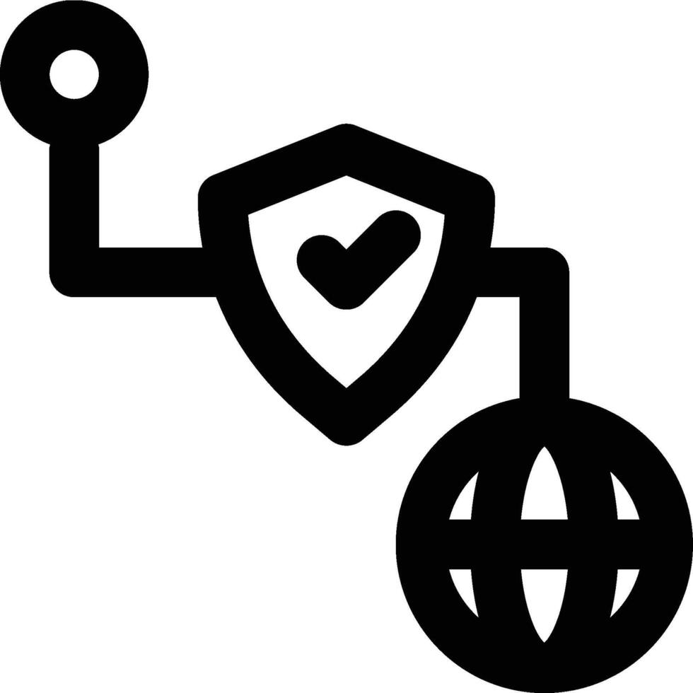 Internet Protocol, Proxy, Protocol Outline Icon vector