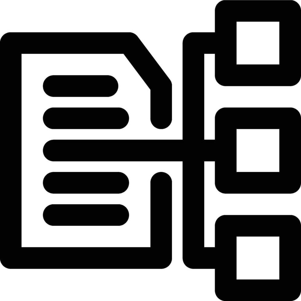 Data Classification, Classification, Data Outline Icon vector