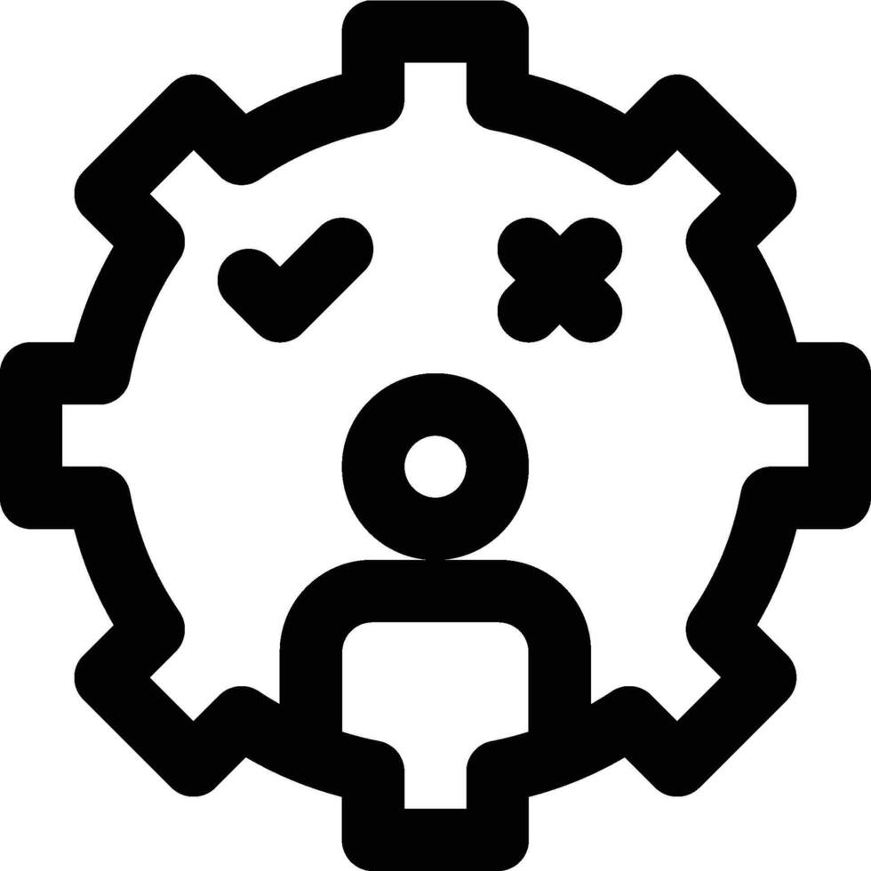 Access Control, User Access, Control List Outline Icon vector