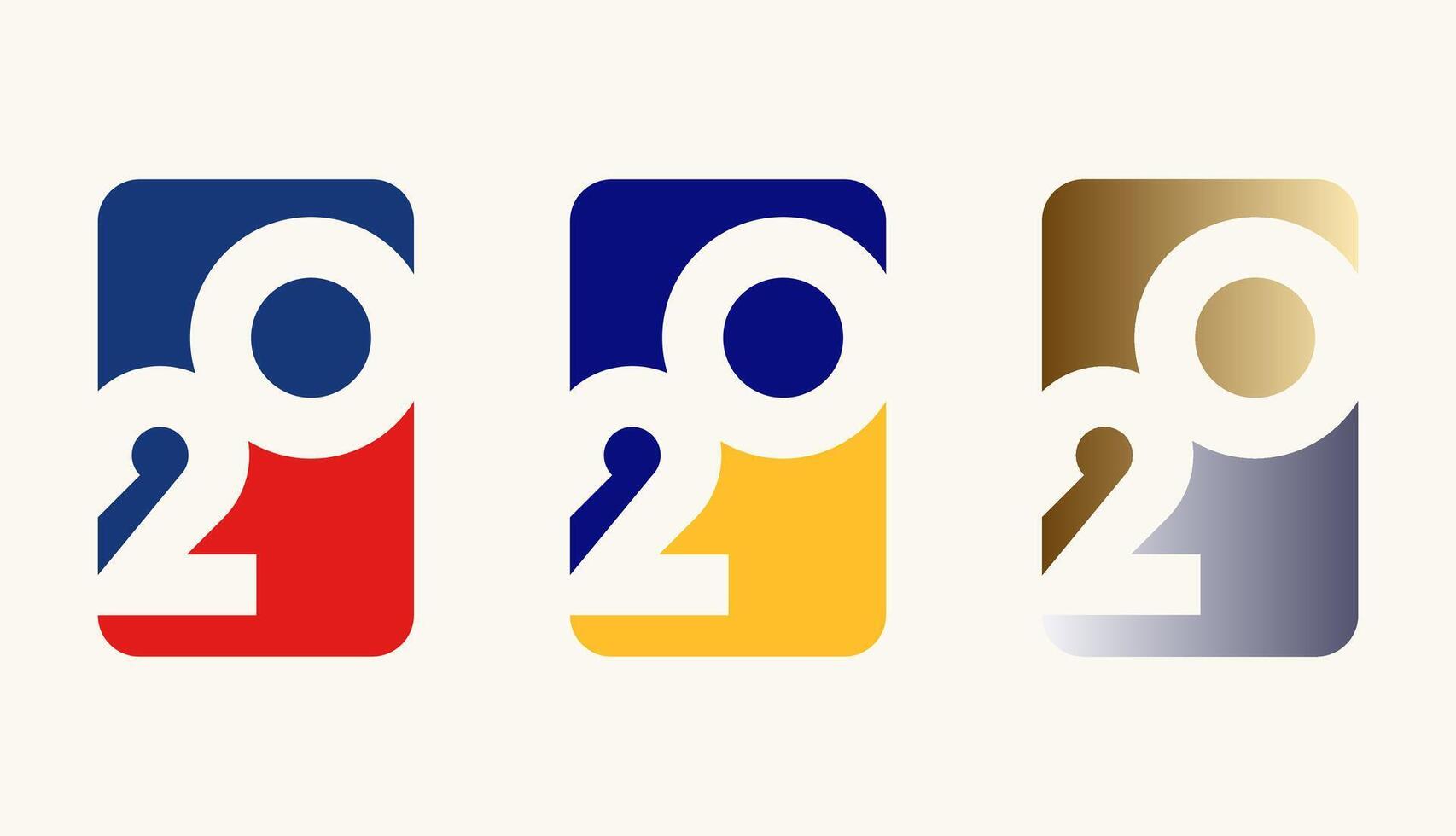 Collection of Card Design Number Anniversary 20th, 20th Happy Anniversary with Rectangle or Square shape in multiple colour variation. vector