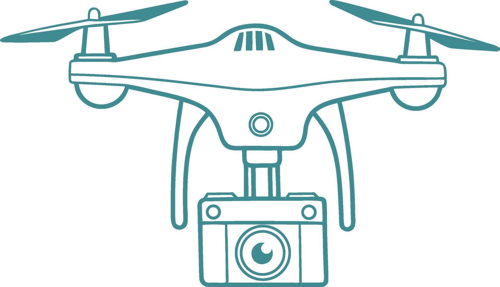 drone template outline drawing for design projects vector