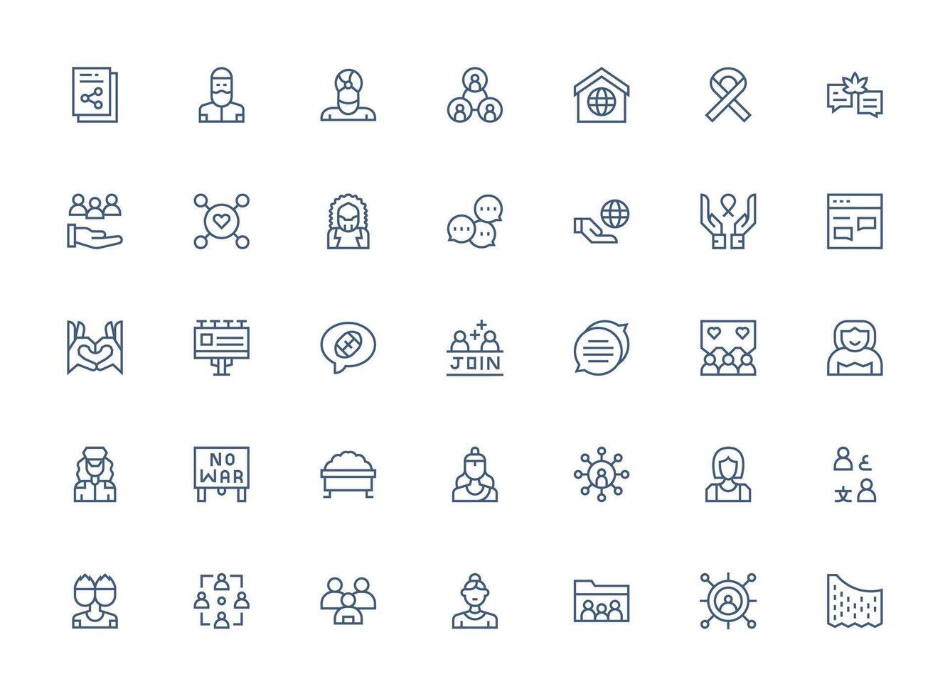 35 Regular Clean Line Style Icons from Community Collection Dashboard Icon Series vector