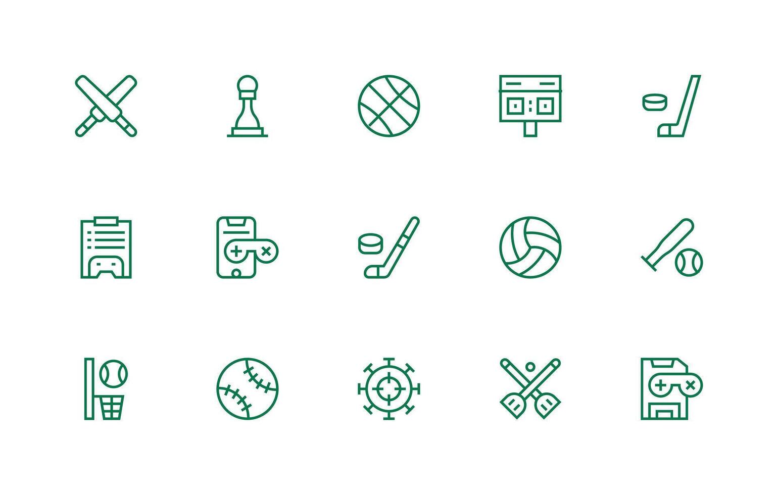 Gameplay Design Icons featuring 15 in Regular Line Style Layout Icon Collection vector