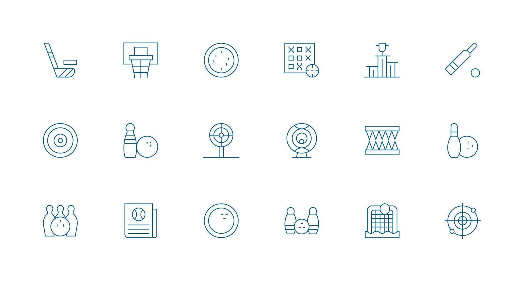Scoring featuring 18 Icons in Minimal Line Design Neatly Designed Icons for Web Platforms vector