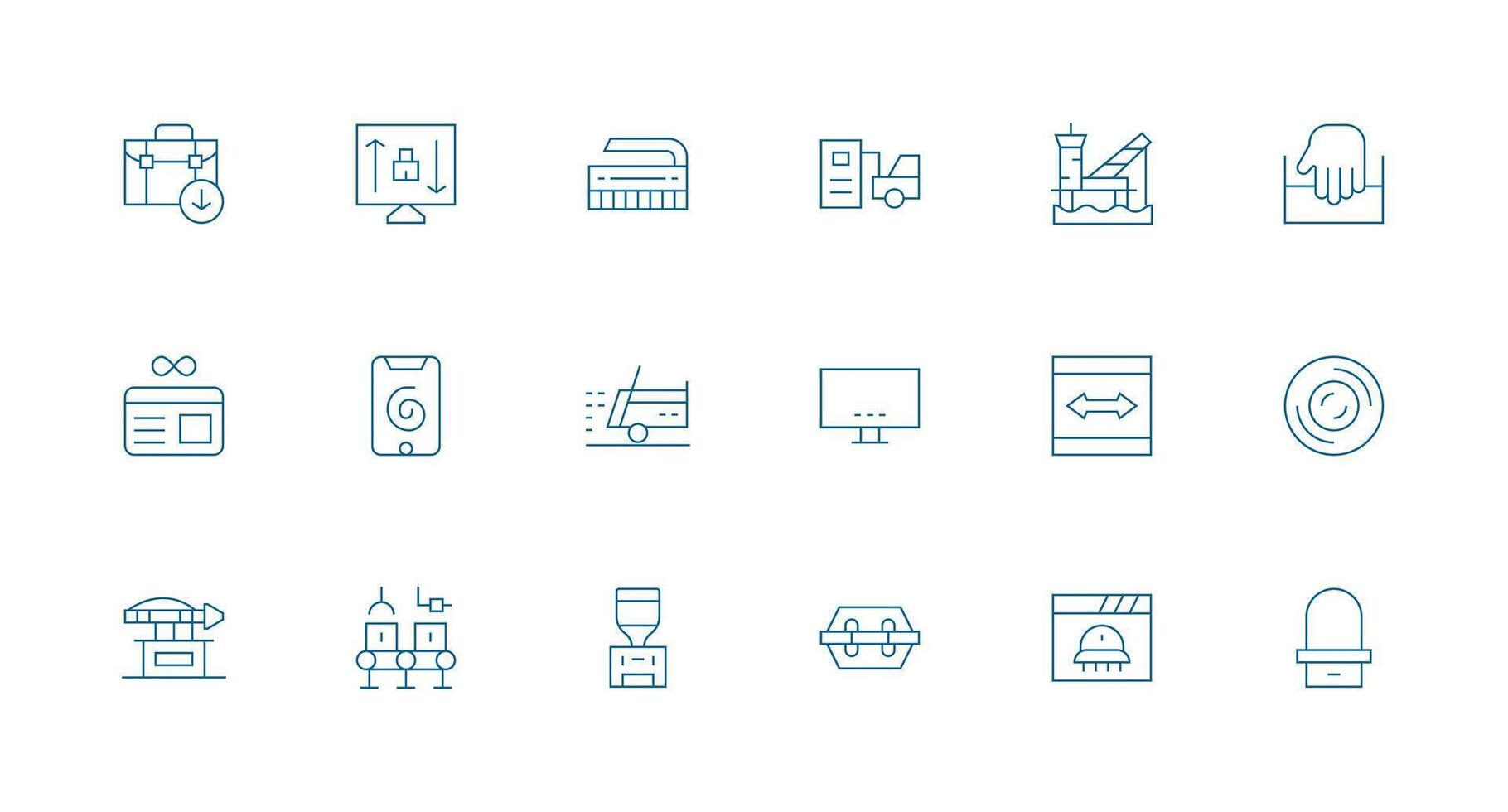 Loading including 18 Minimal Line Illustrations Icon Set for Web vector