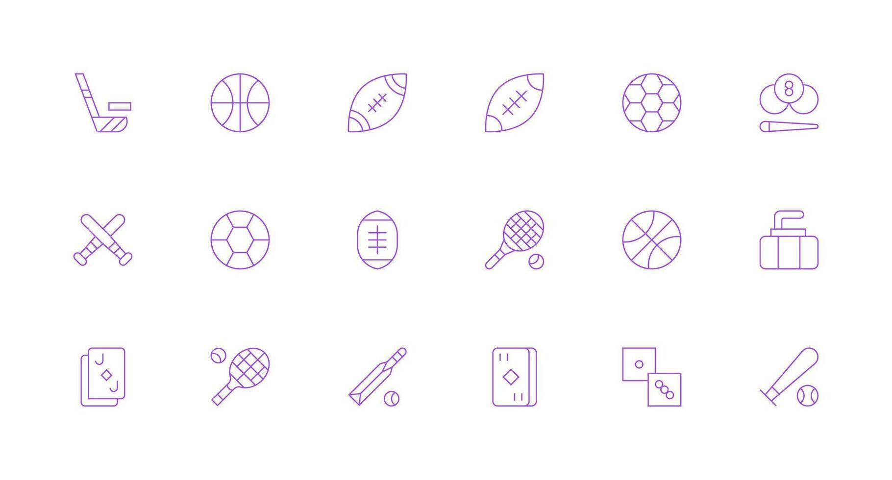 18 Minimal Line Icons for Game Icon Graphics Neatly Designed Icons for Web Platforms vector