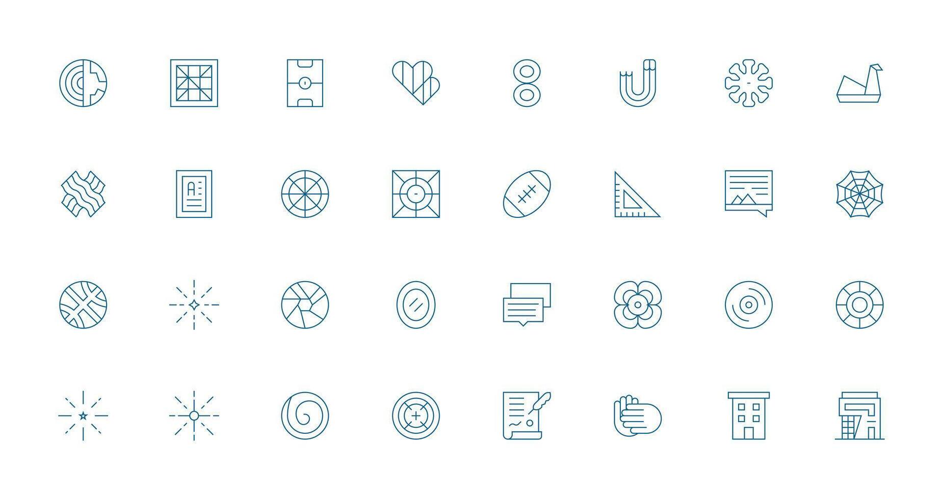 32 Icons for Lines in Thin Line Format Icons Built for Visual Consistency Pack vector