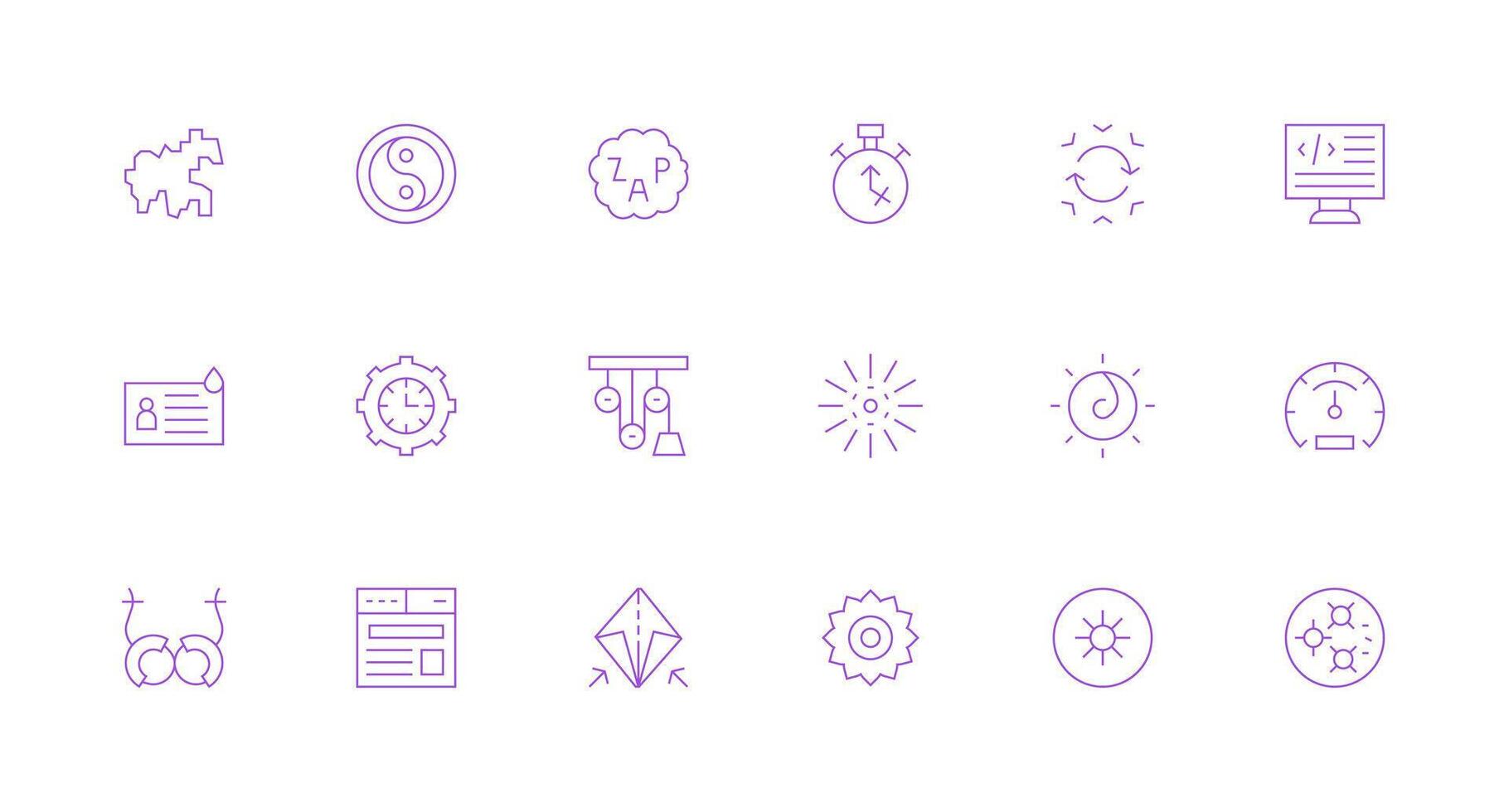18 Minimal Line Style Icons from Dynamic Collection Design Ready Icon Set for Teams vector